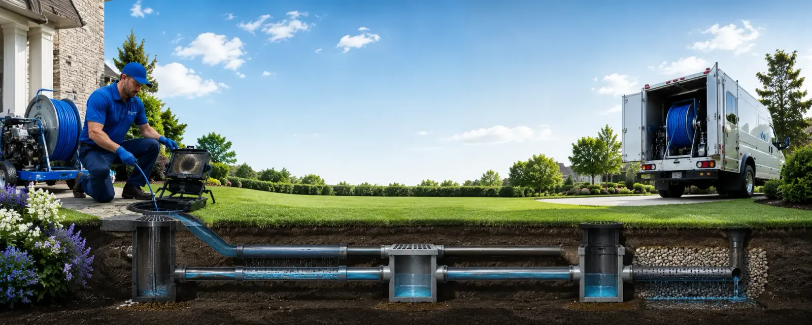 Outdoor drain cleaning information for Bullhead, SD